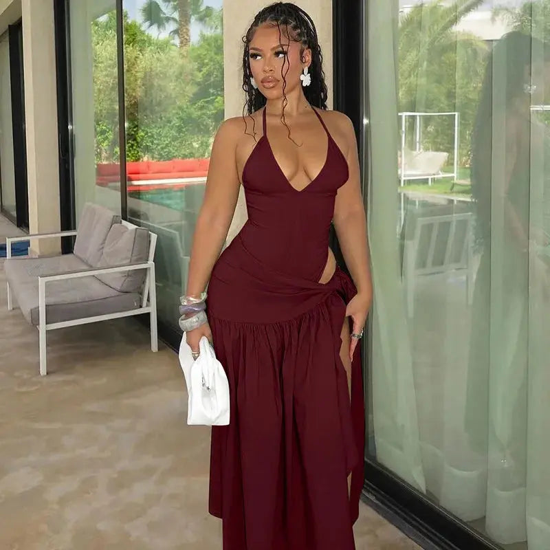 Sunset Soirées Await in This Chic Backless Ensemble