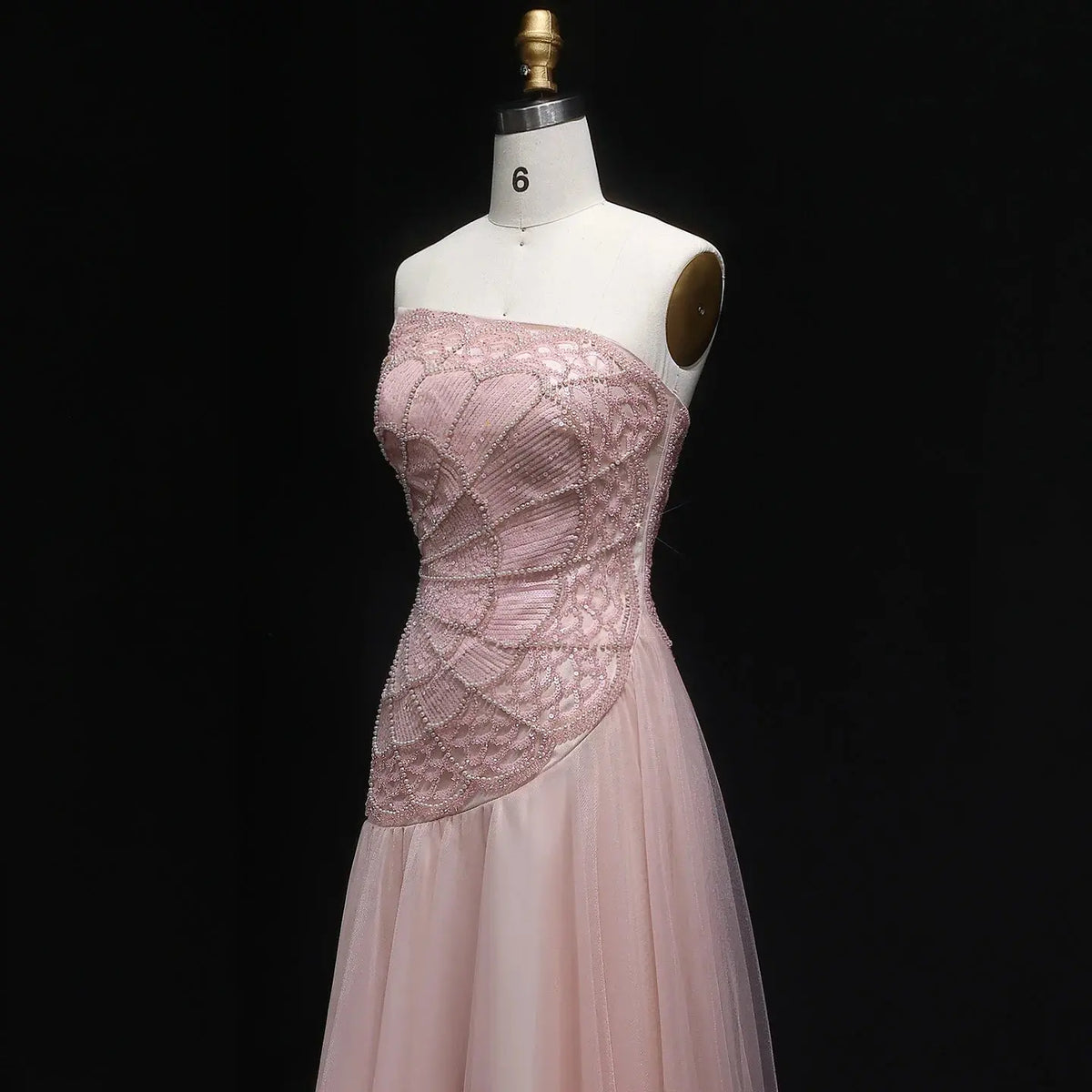 Enchanting Blush Gown: Turn Heads at Every Gala