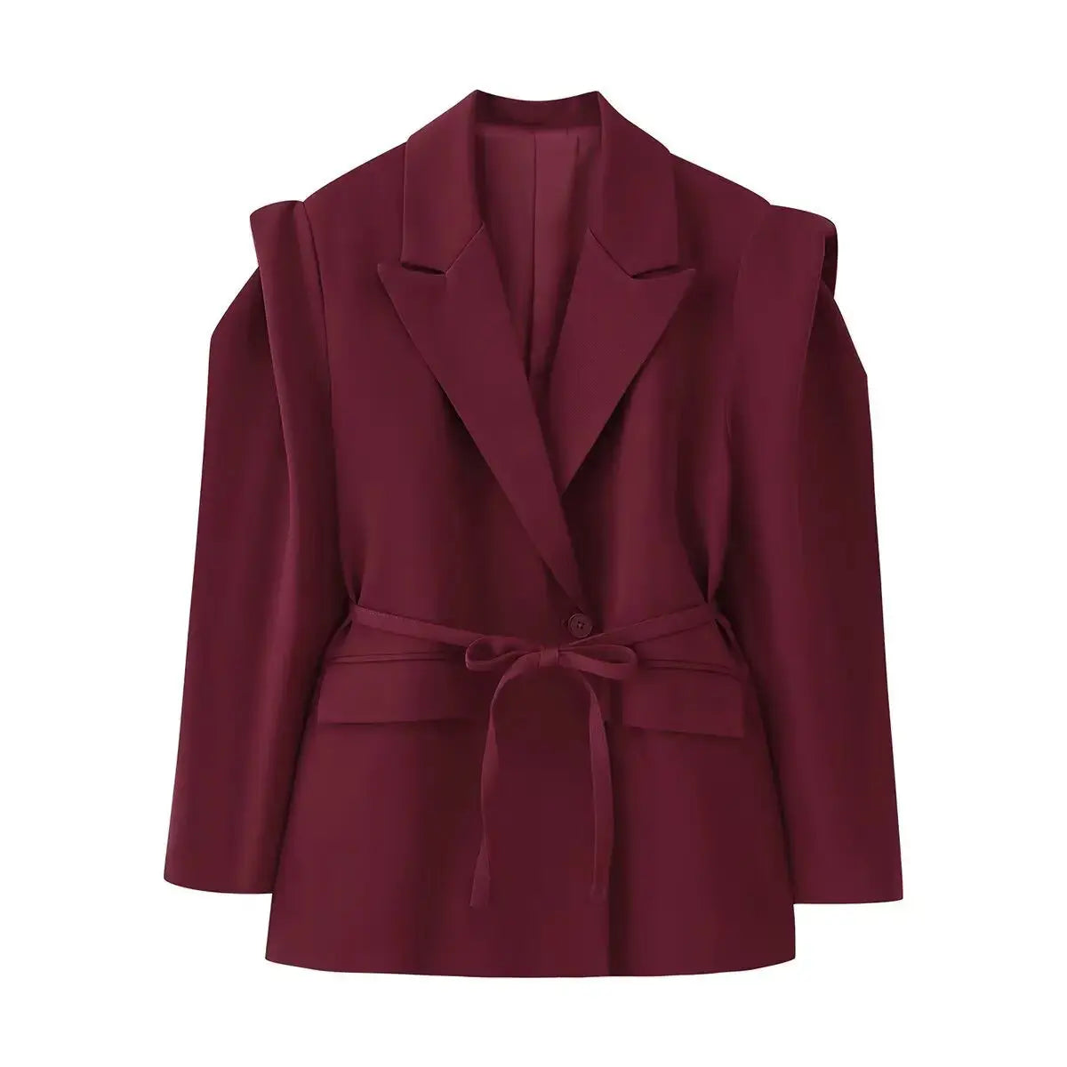 Floral Whisper Belted Jacket