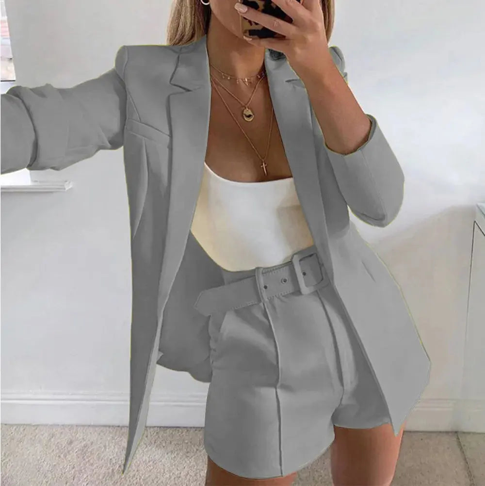 Chic Blazer & Shorts Set