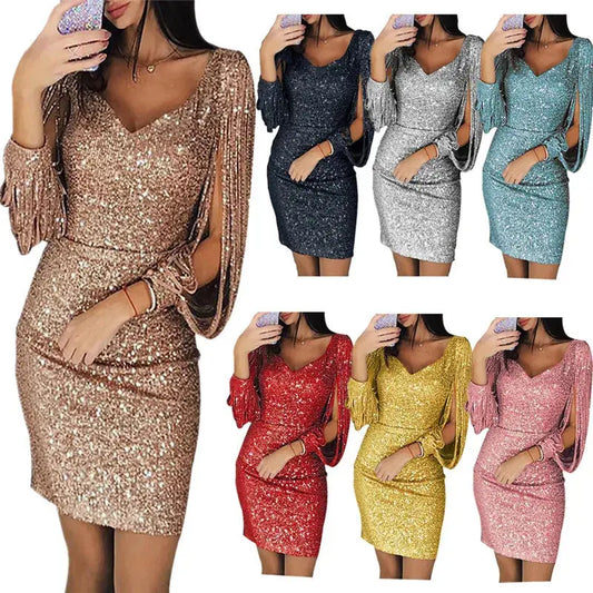Midnight Shimmer: A Plus-Size Sequin Mini That Dances