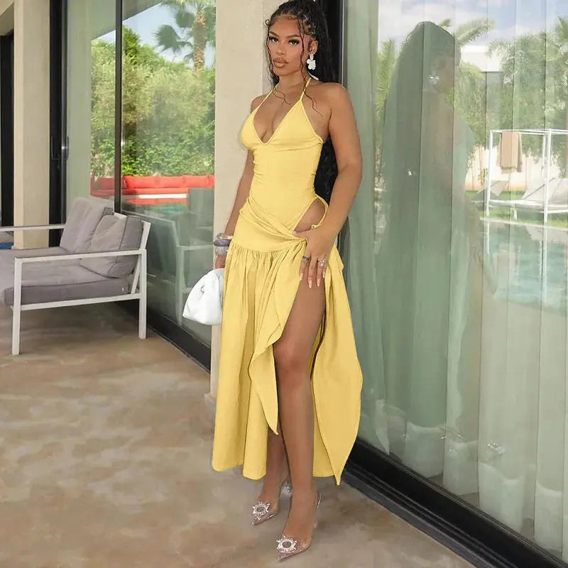 Sunset Soirées Await in This Chic Backless Ensemble