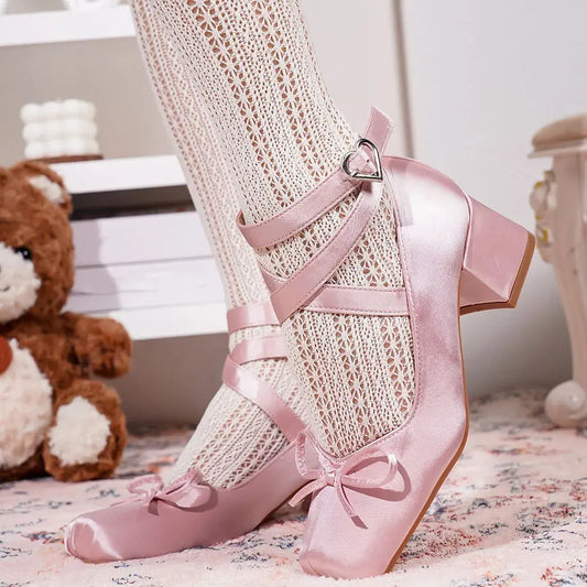 Blush Satin Heels: Dance Through Your Daydreams