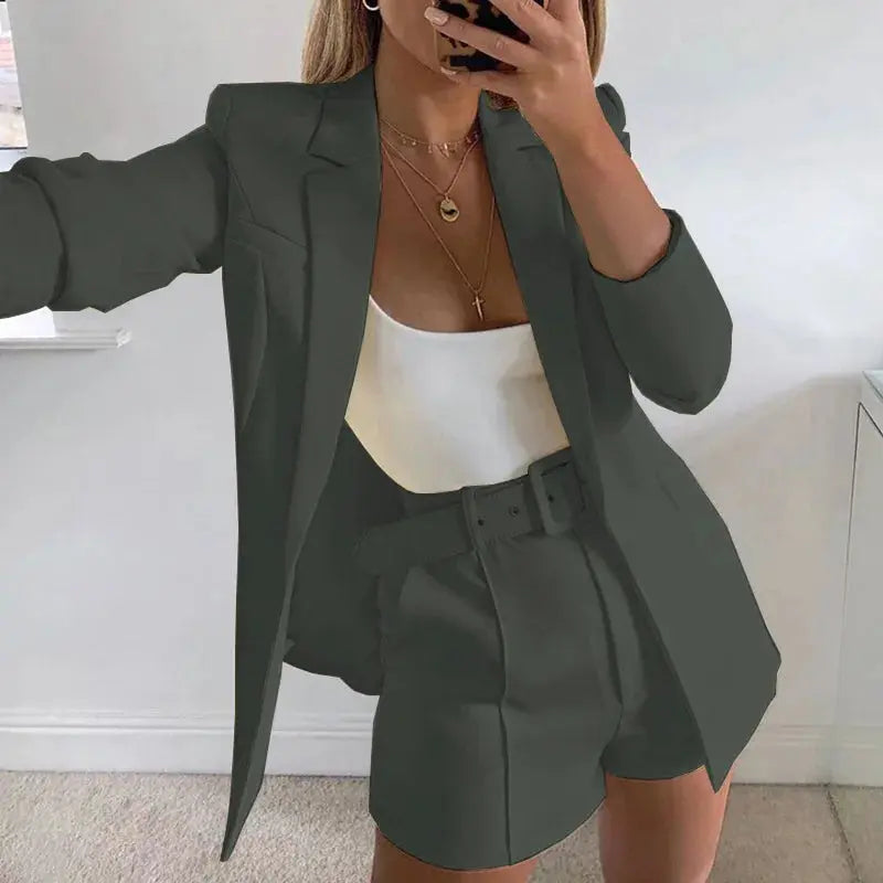 Chic Blazer & Shorts Set