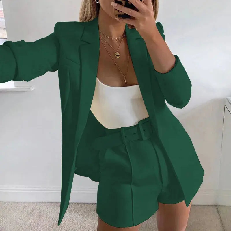 Chic Blazer & Shorts Set