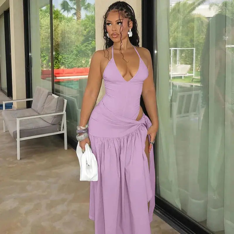 Sunset Soirées Await in This Chic Backless Ensemble