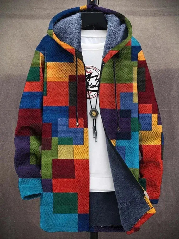 Gradient Graphic Winter Coat