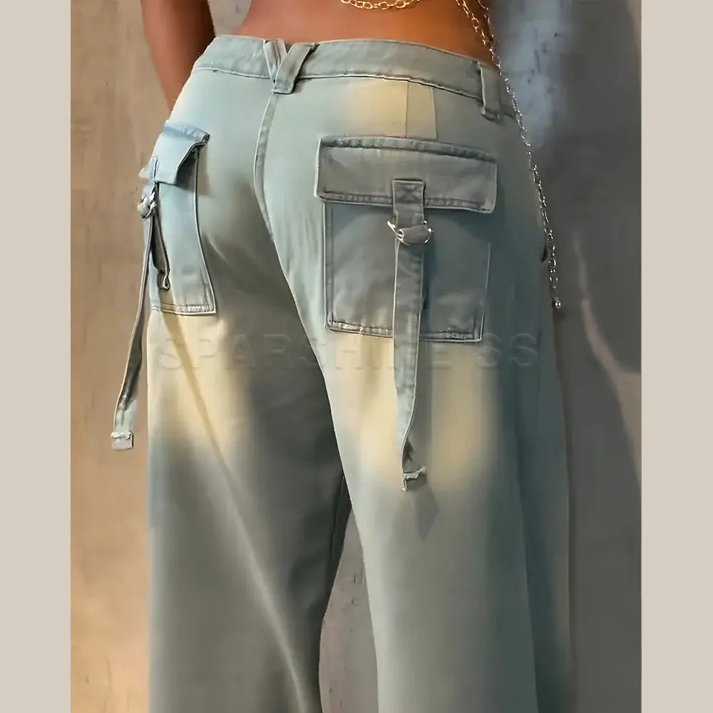 Sunlit Strolls Wide-Leg Denims: A Breather of Style