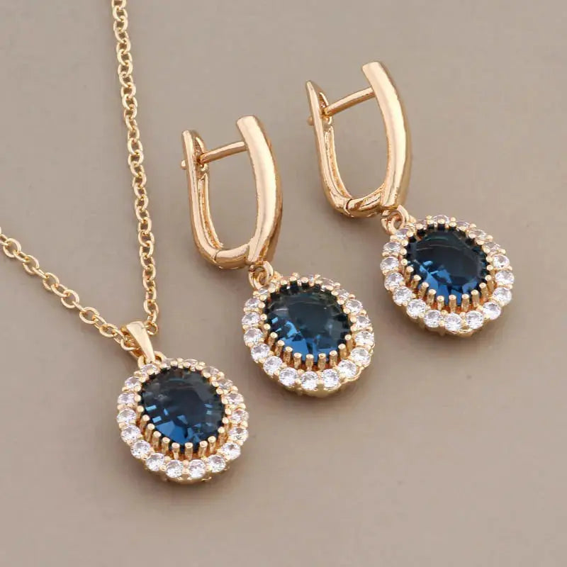 Glimmer in Twilight Zircon Jewelry Set