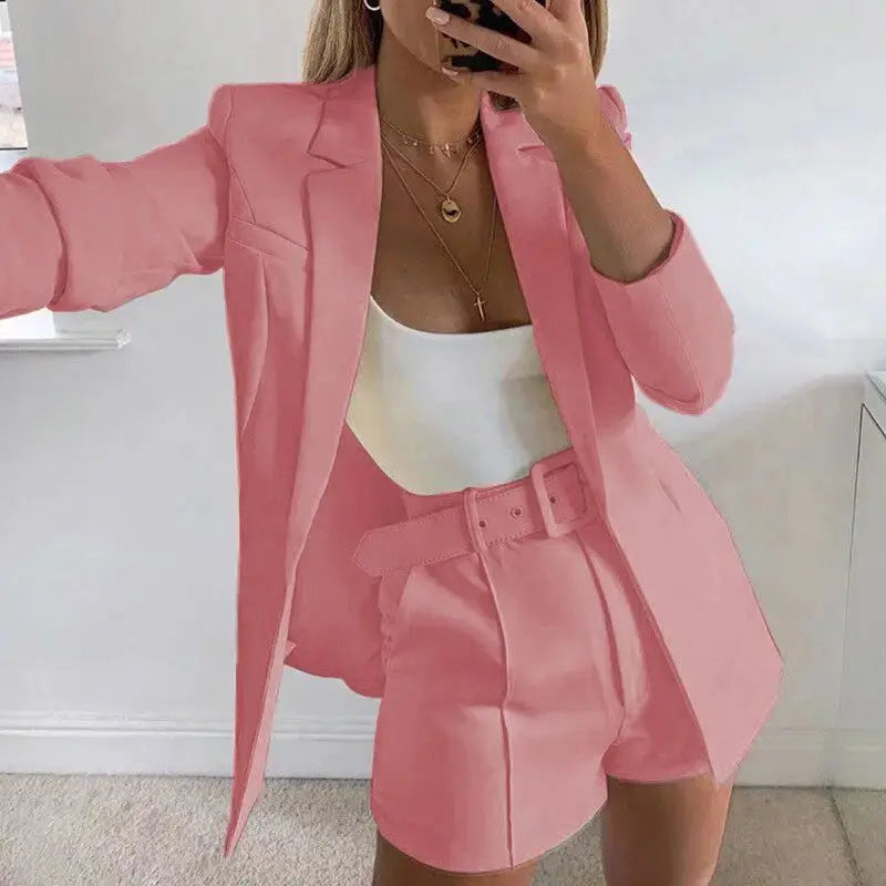 Chic Blazer & Shorts Set