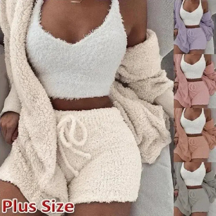 Plush Two-Piece Pajama Set