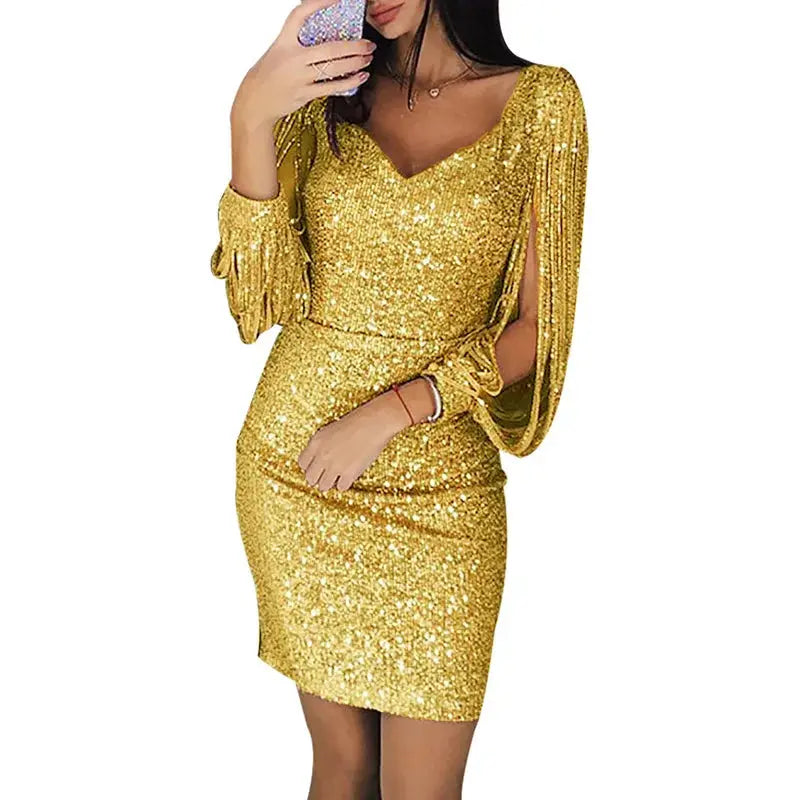 Midnight Shimmer: A Plus-Size Sequin Mini That Dances