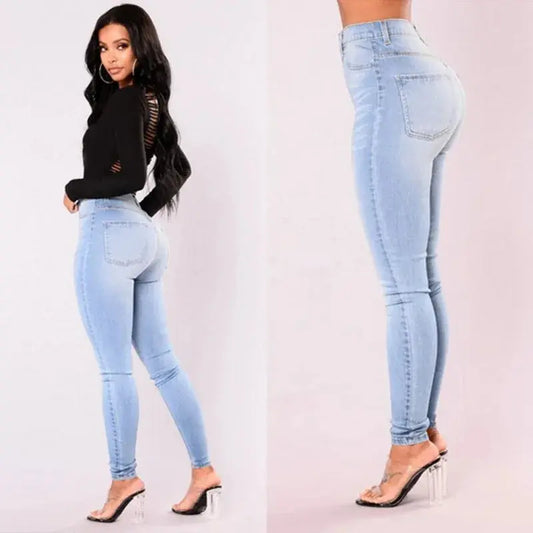 High-Waist Skinny Jeans