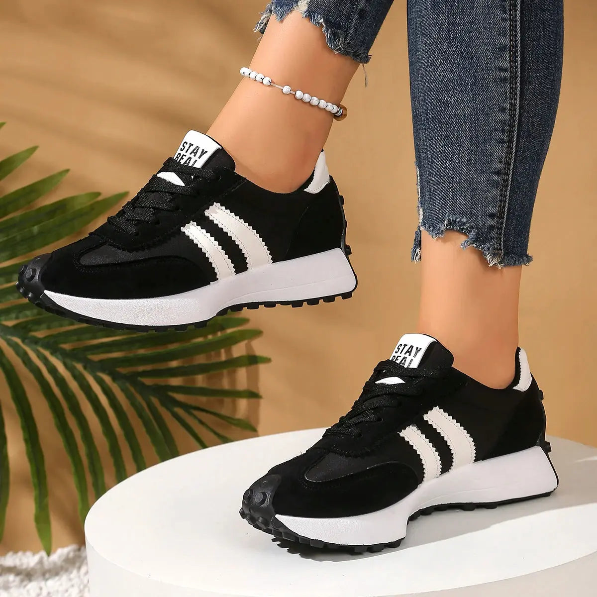 Casual Lace-Up Sneakers