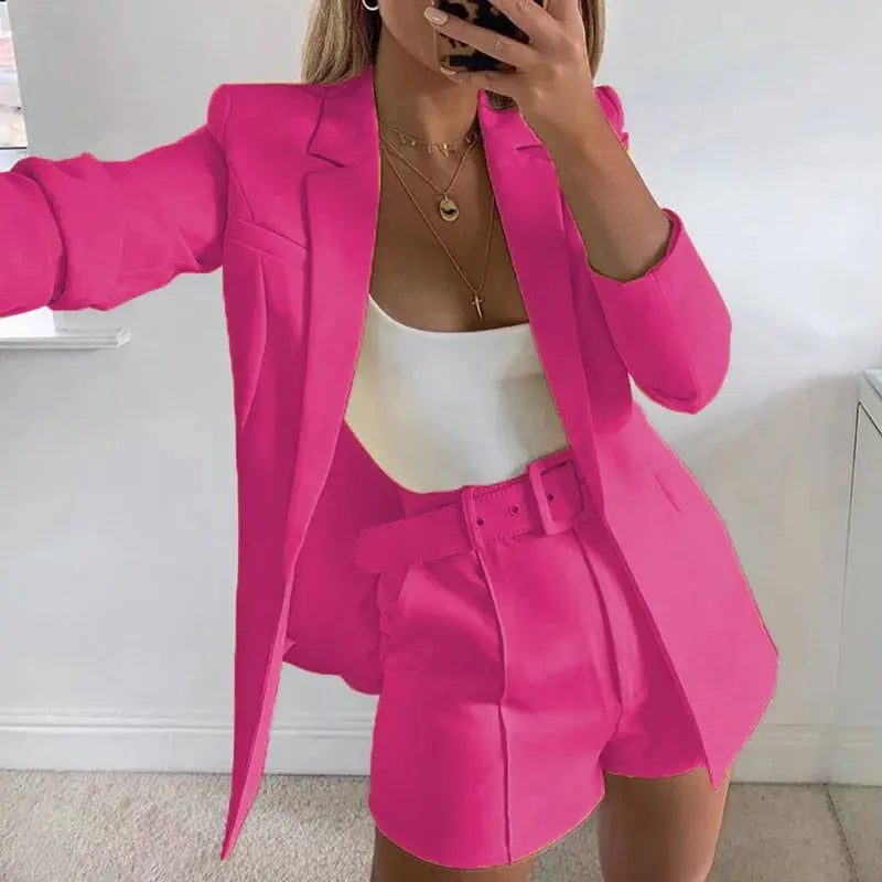 Chic Blazer & Shorts Set