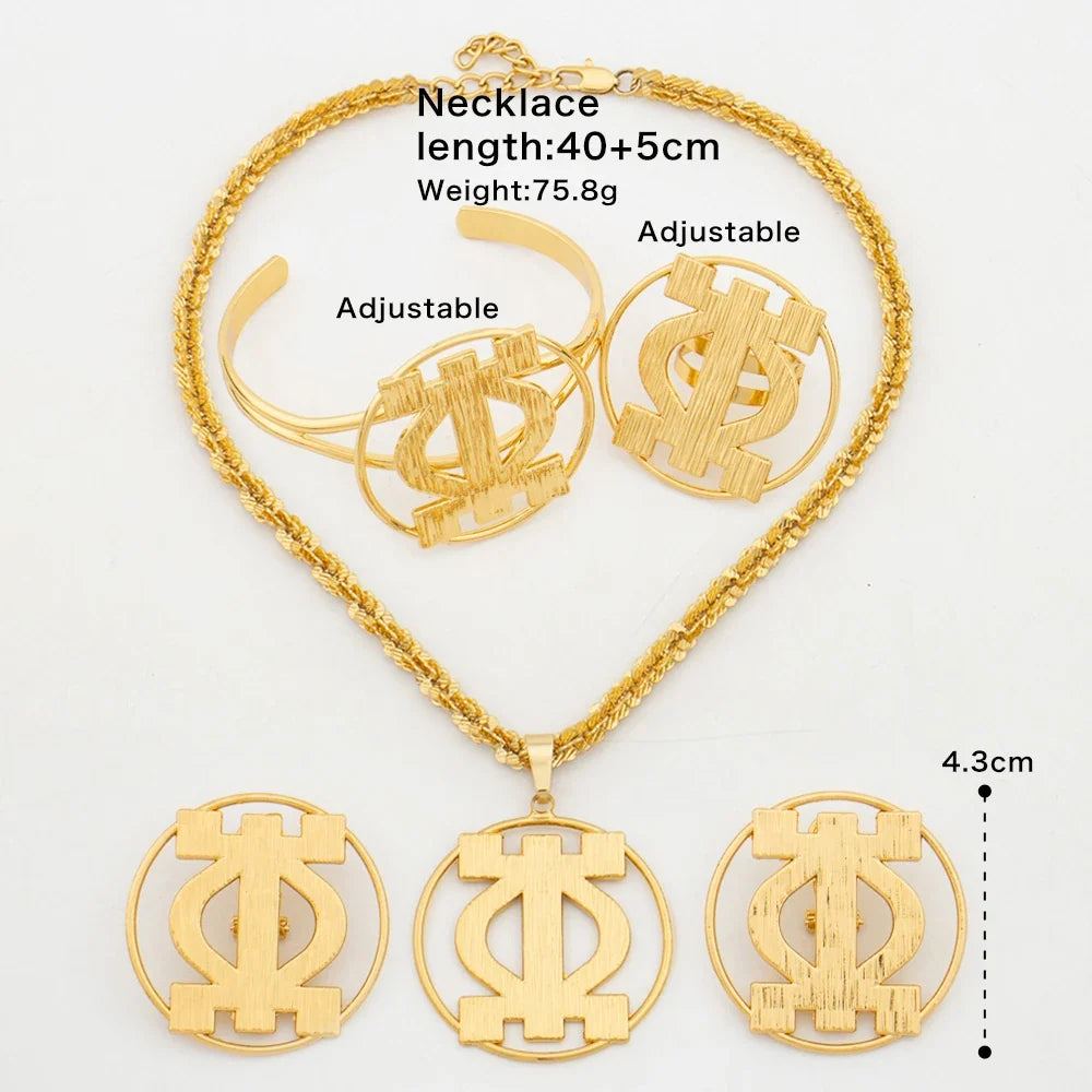 Gold-Tone 4-Piece Jewelry Set