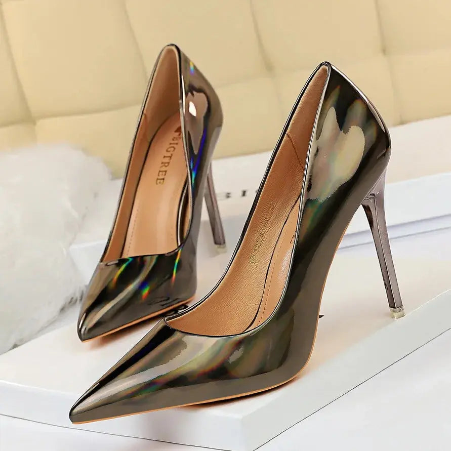 Captivate the Room in Lustrous Stiletto Pumps