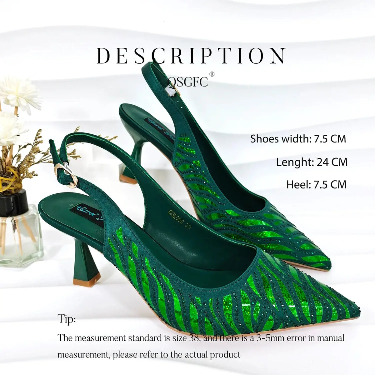 Golden Gala Nights Heels & Clutch Set