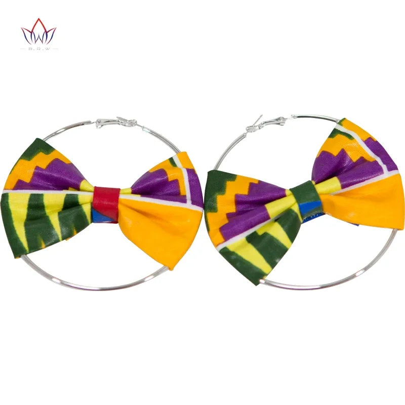 Ankara-Inspired Head Scarf & Earrings Set