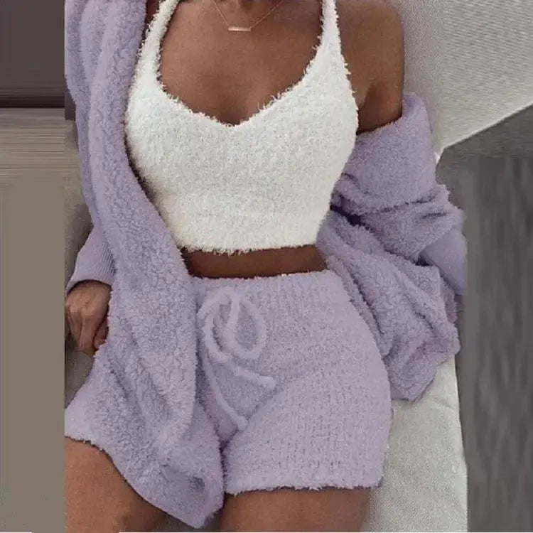 Plush Two-Piece Pajama Set