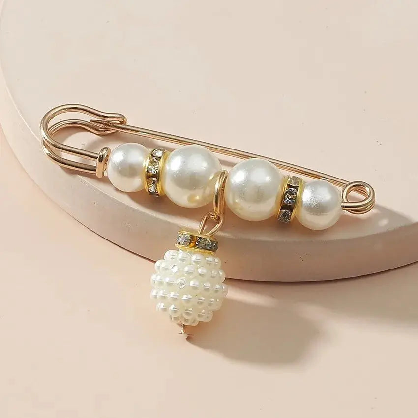 Pearlescent Whispers 14-Piece Brooch Set