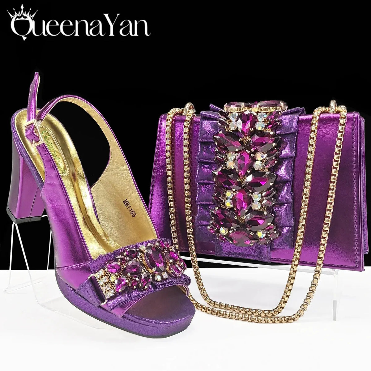 Enchanting Emerald Heels & Bag Set: Radiate Confidence