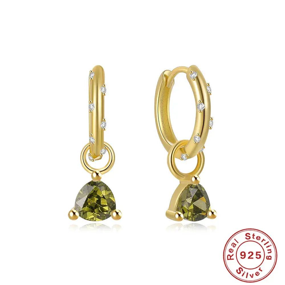 Captivate with Silver Zircon Drop Earrings