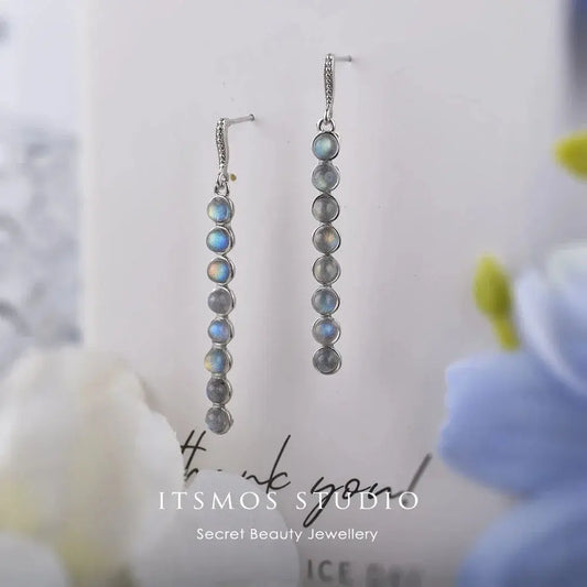 Labradorite Sterling Silver Drop Earrings