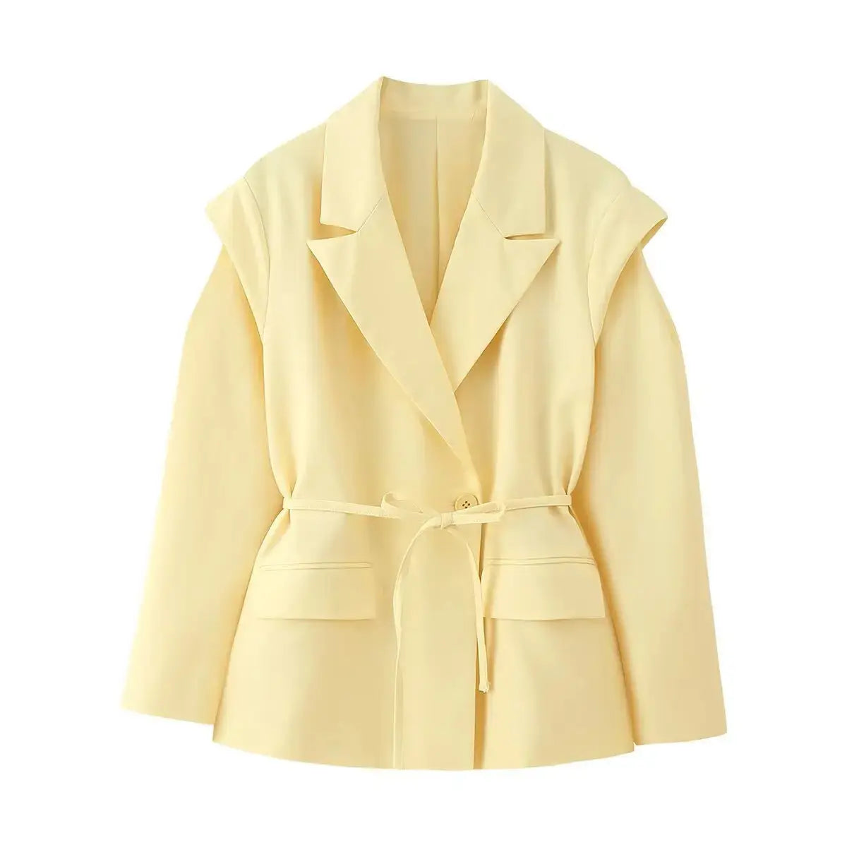 Floral Whisper Belted Jacket