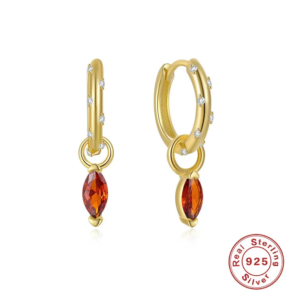 Captivate with Silver Zircon Drop Earrings