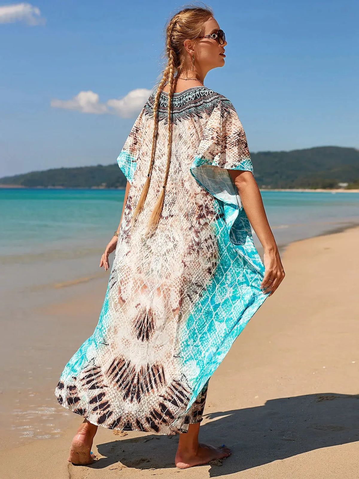 Breeze Whisper V-Neck Kaftan