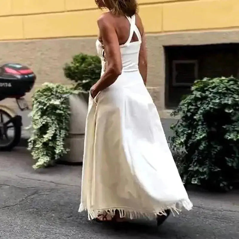 Summer Breeze Off-Shoulder Pocket Dress