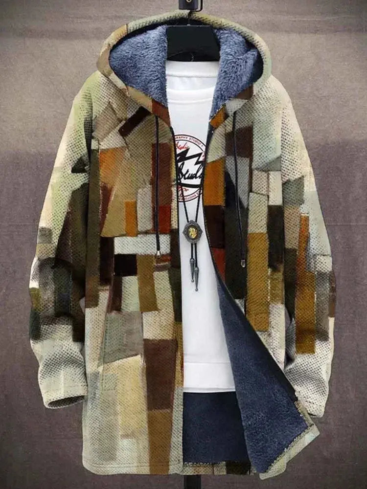 Gradient Graphic Winter Coat