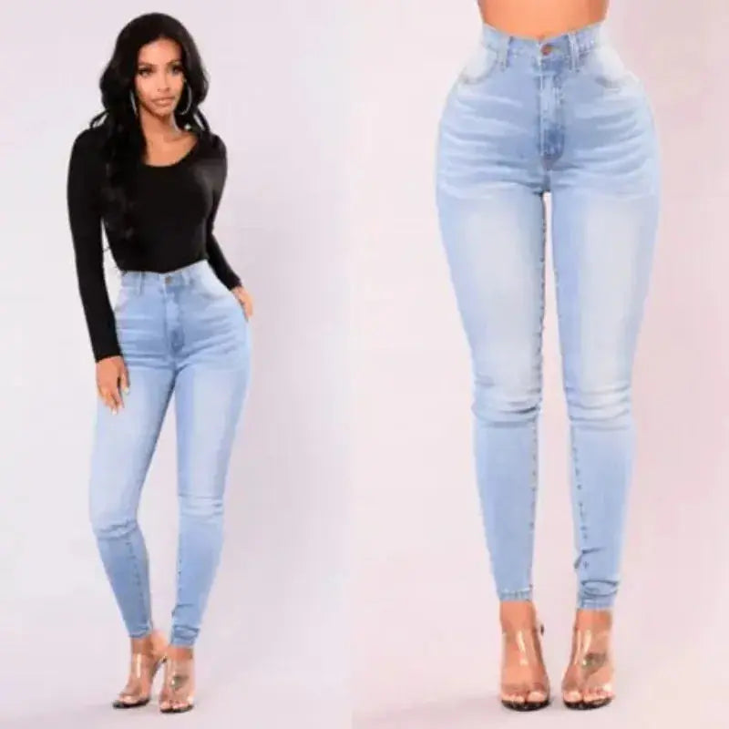 High-Waist Skinny Jeans