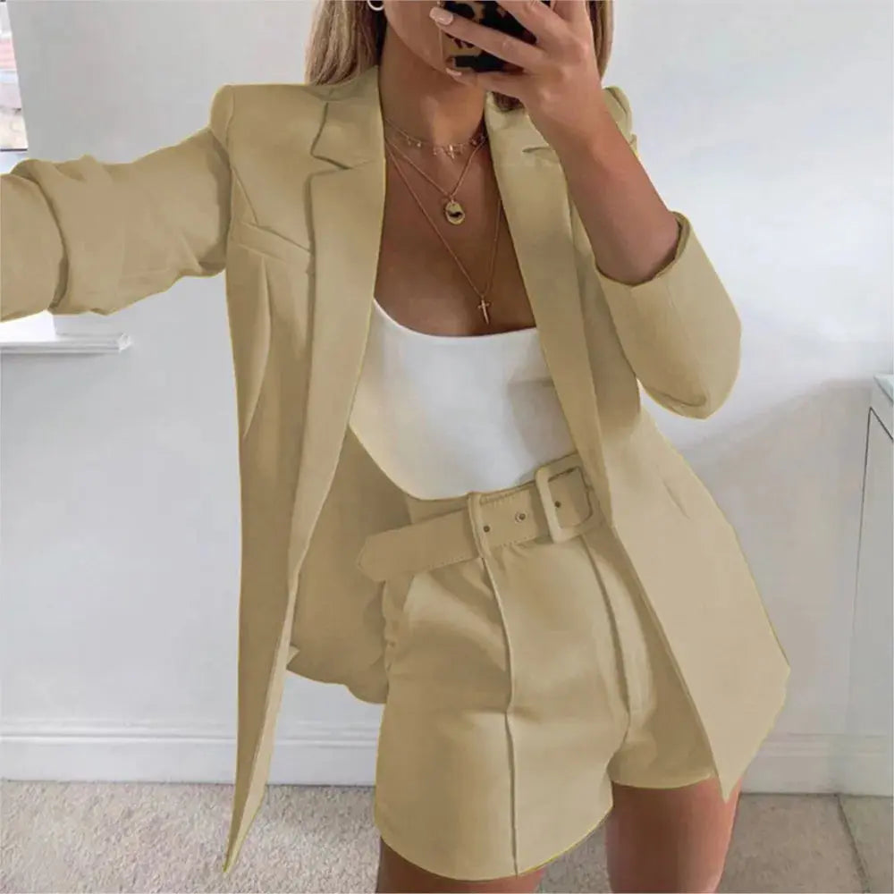 Chic Blazer & Shorts Set