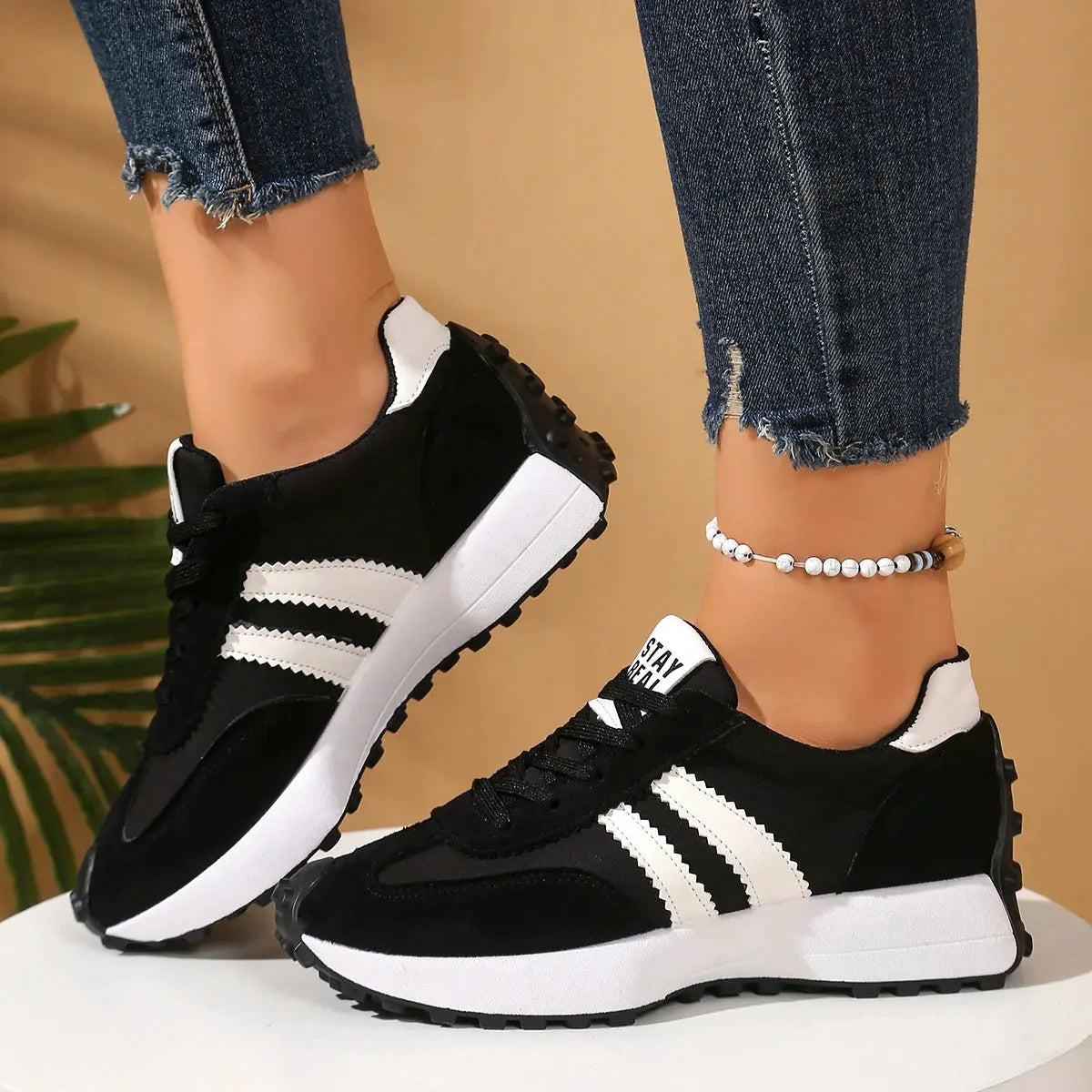 Casual Lace-Up Sneakers