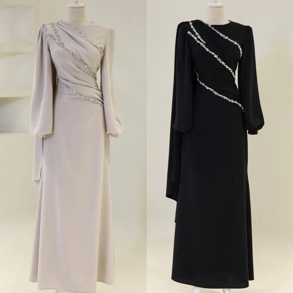 Evening Starlight Gown: Radiate Under the Moonlight