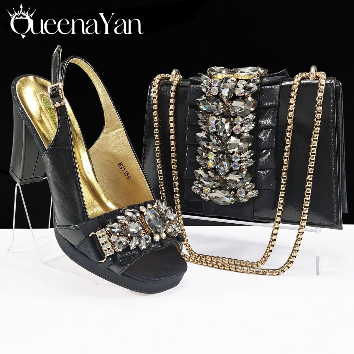 Enchanting Emerald Heels & Bag Set: Radiate Confidence