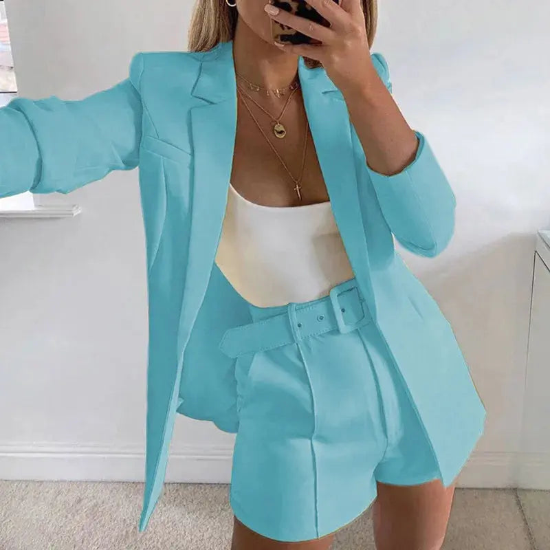 Chic Blazer & Shorts Set