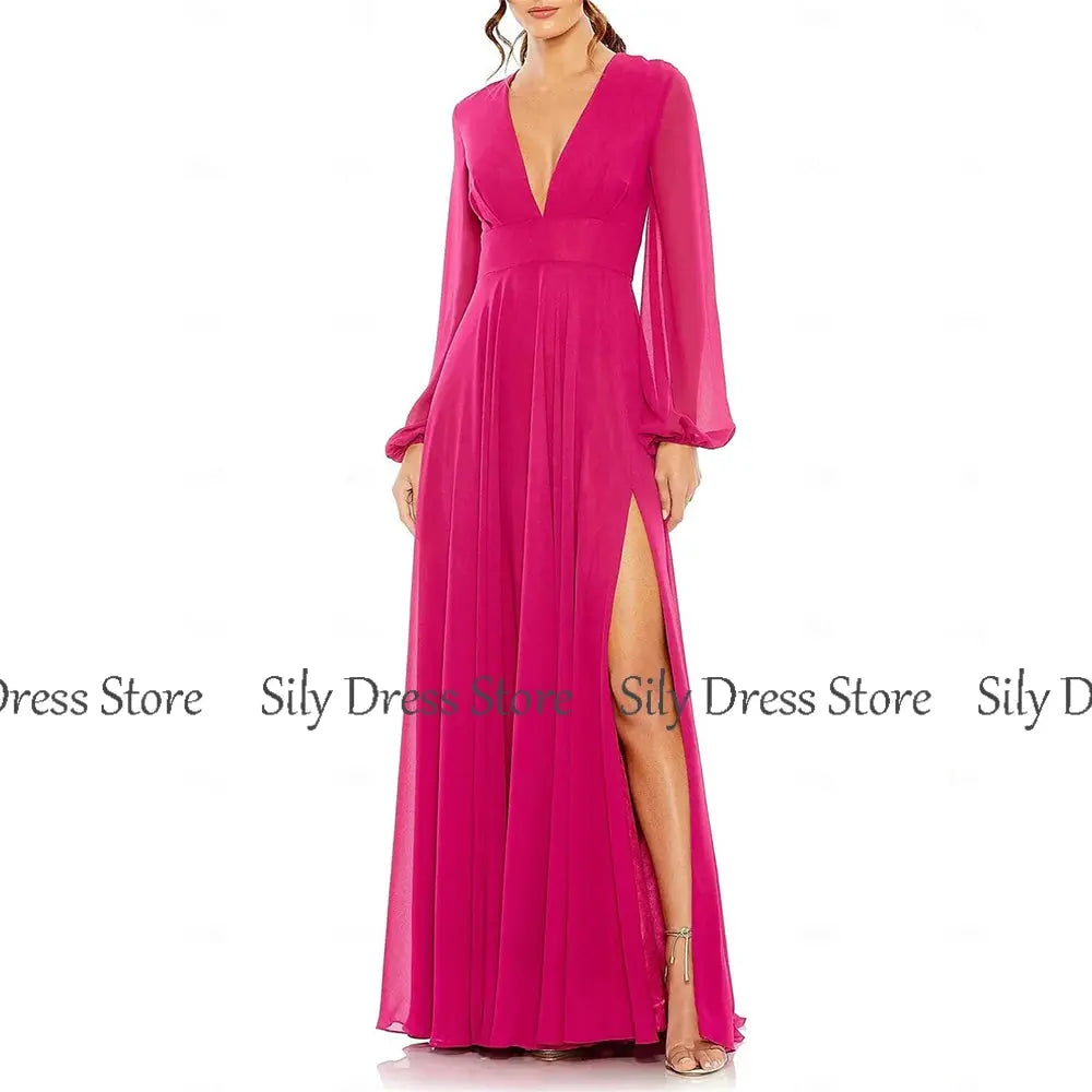 Fuchsia Twilight: A Gown That Defines Grace