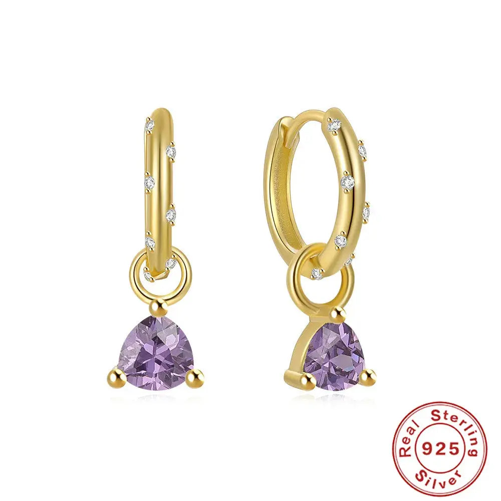 Captivate with Silver Zircon Drop Earrings