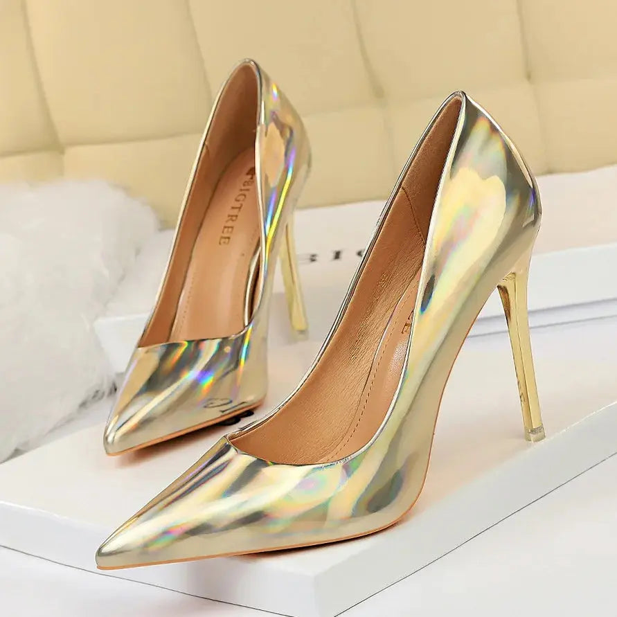 Captivate the Room in Lustrous Stiletto Pumps