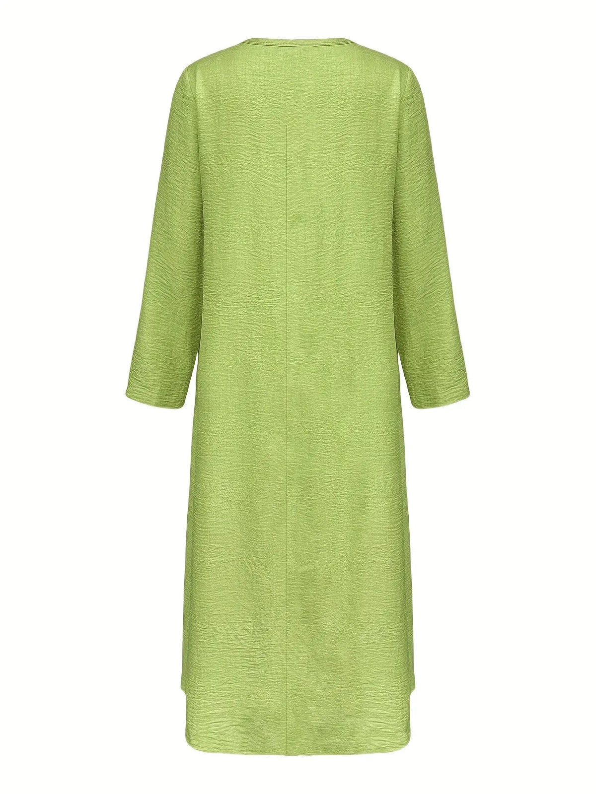 Loose-Fit V-Neck A-Line Dress