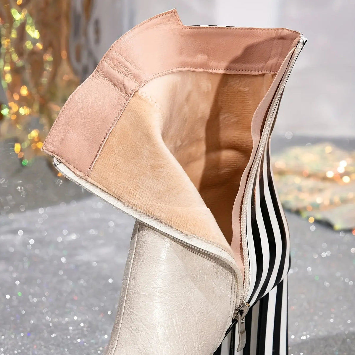 Platform Chunky-Heel Ankle Boots