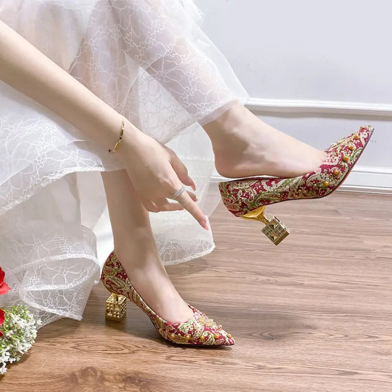 Whisper of Tradition: Bridal Shoes with a Story
