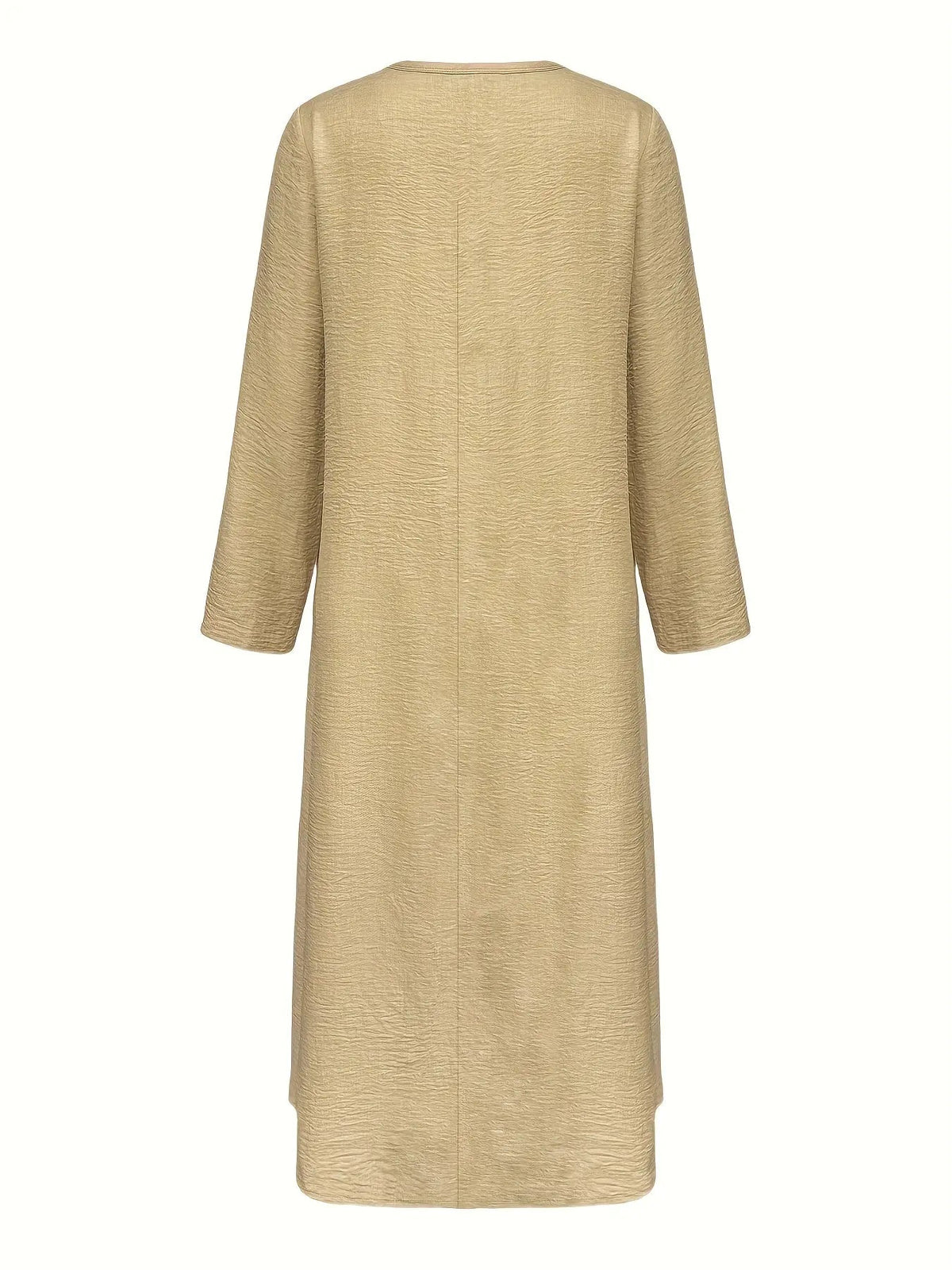Loose-Fit V-Neck A-Line Dress