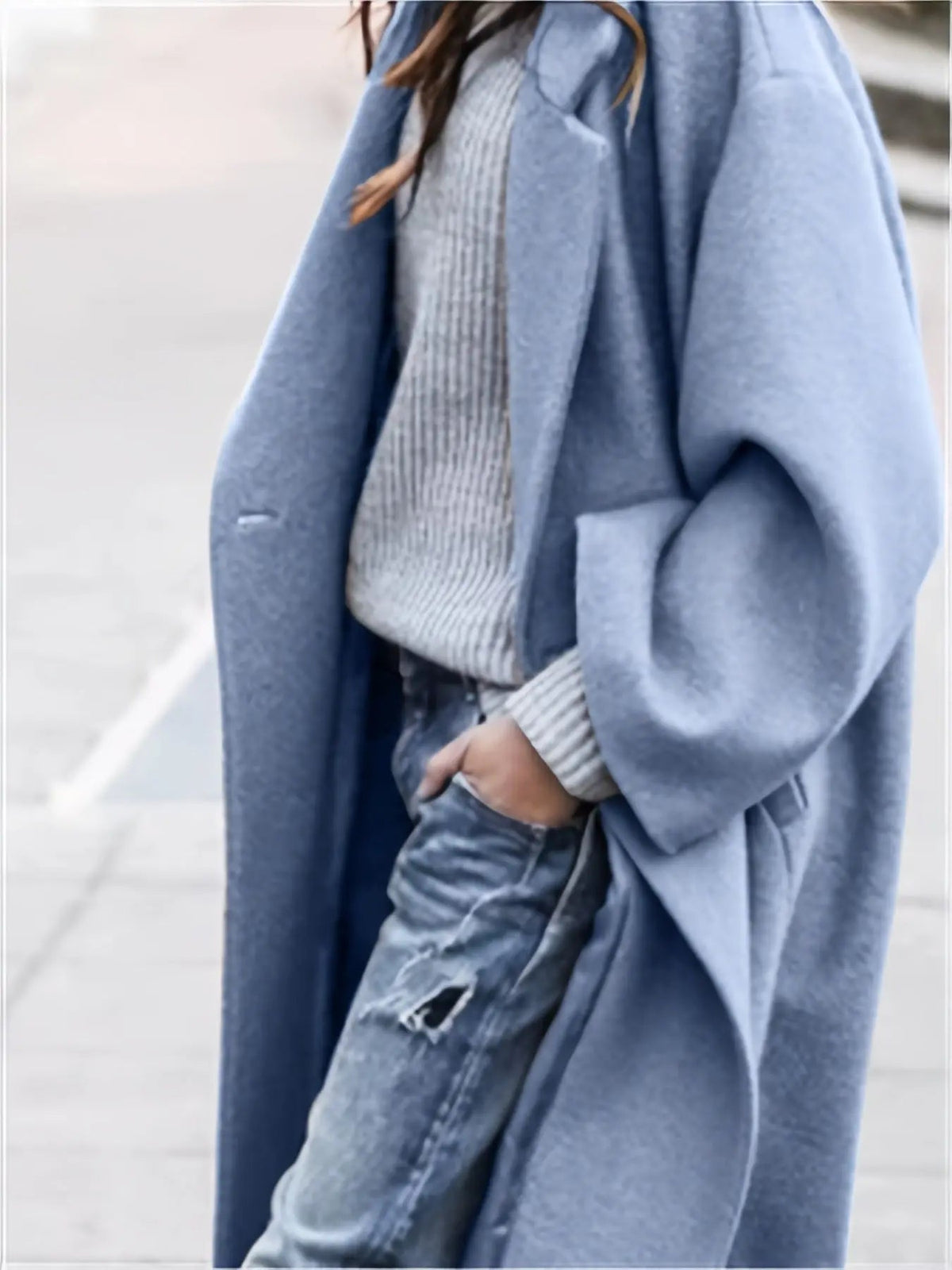Winter Blue Bliss: Warmth Meets Chic Style