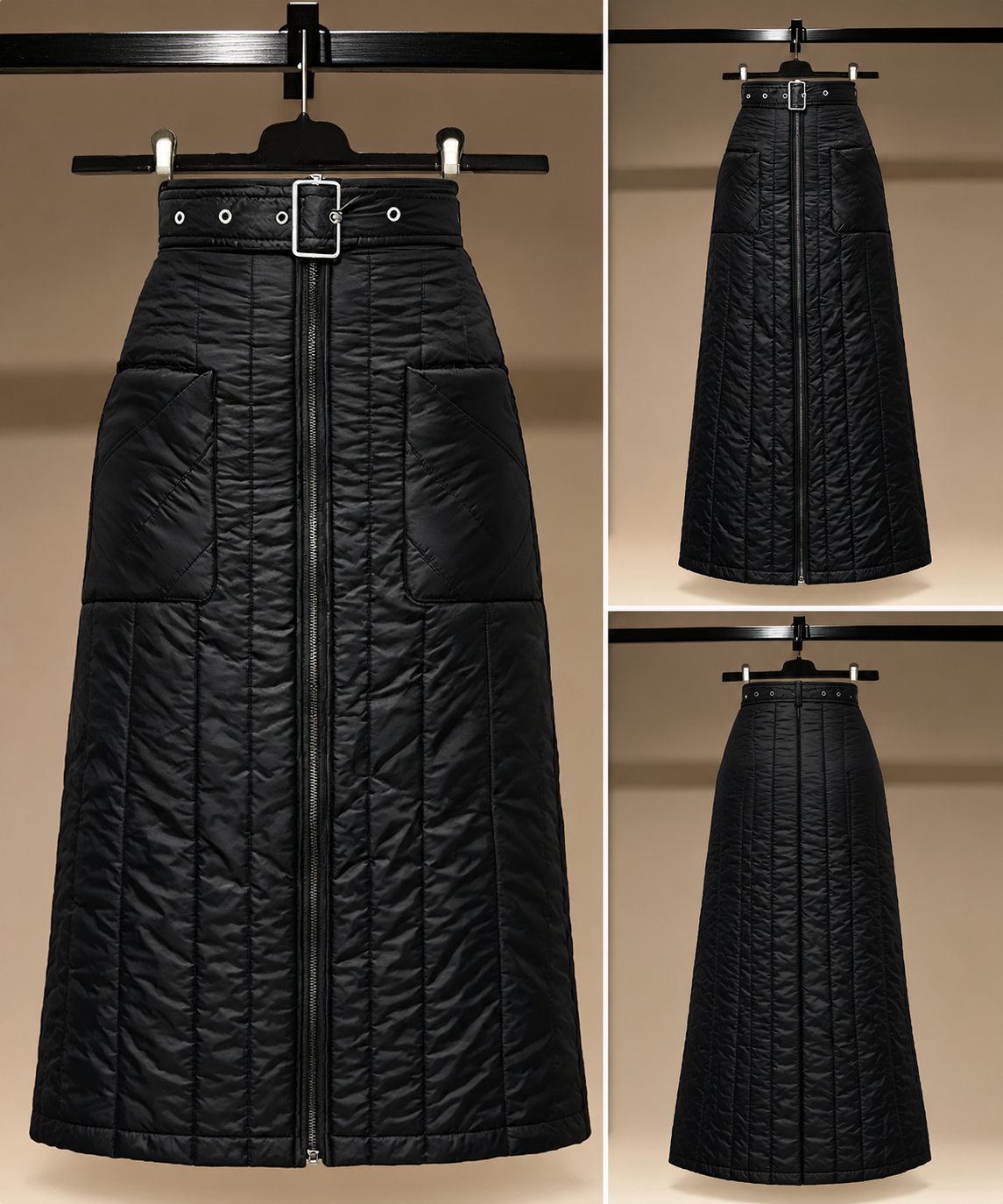 Winter A-Line Midi Skirt